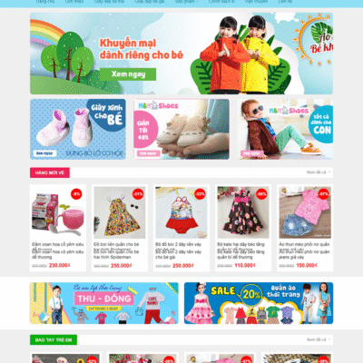 Website thời trang trẻ em - babyshop