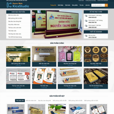 Website bán các sản phẩm biển, in ấn biển chức danh