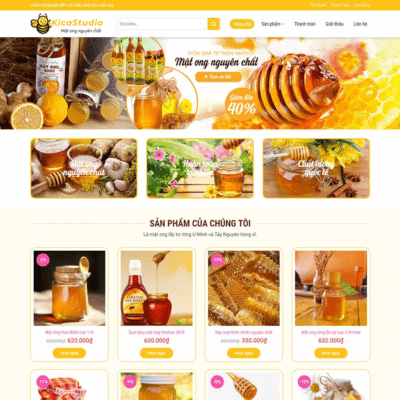 Website bán sản phẩm mật ong