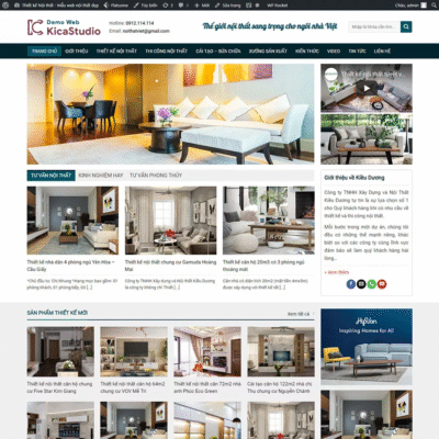 Website trang thiết bị nội thất mẫu 5