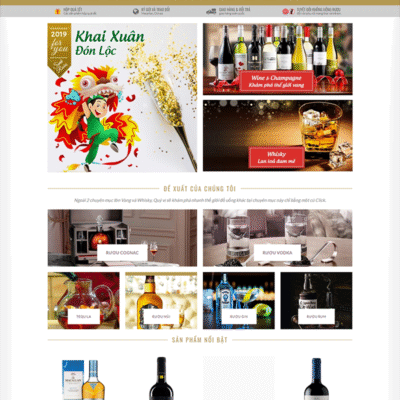 Website bán sản phẩm rượu